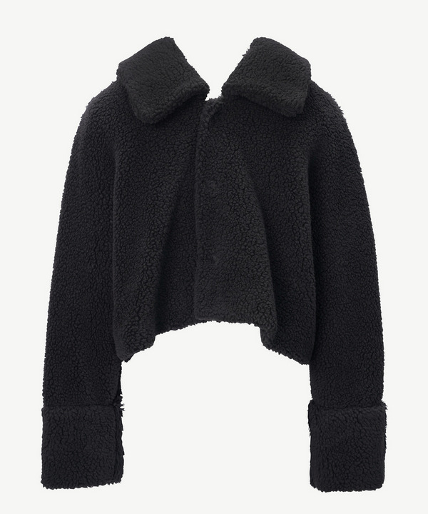 DOUBLE FRONT FUR JACKET 詳細画像 BLACK 3