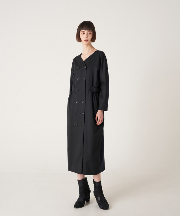 DOUBLE FRONT ONE PIECE 詳細画像 BLACK 9