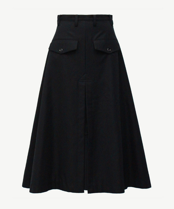 DOUBLE BACK SKIRT 詳細画像 BLACK 1