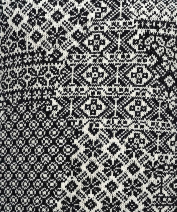 PATCHWORK NORDIC KNIT PULLOVER 詳細画像 WHITE 4