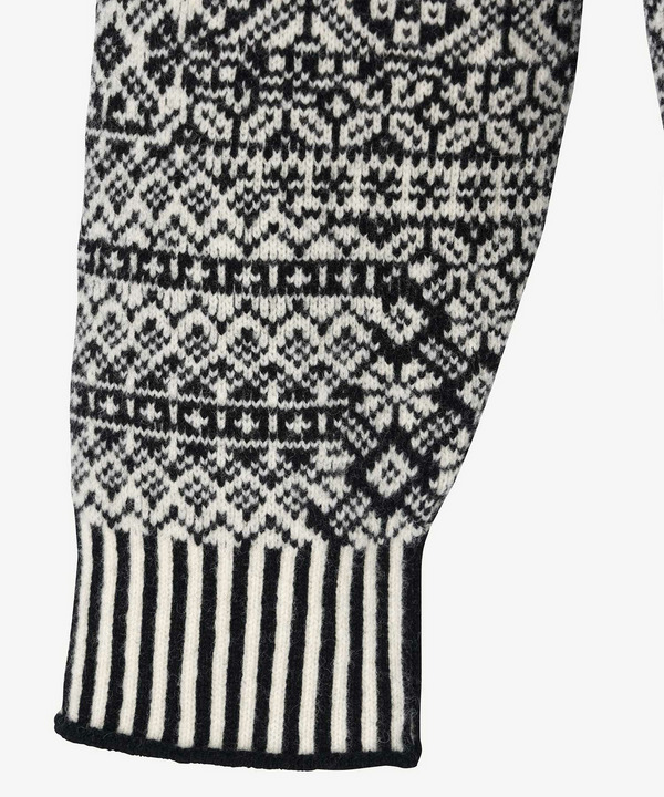 PATCHWORK NORDIC KNIT PULLOVER 詳細画像 WHITE 5