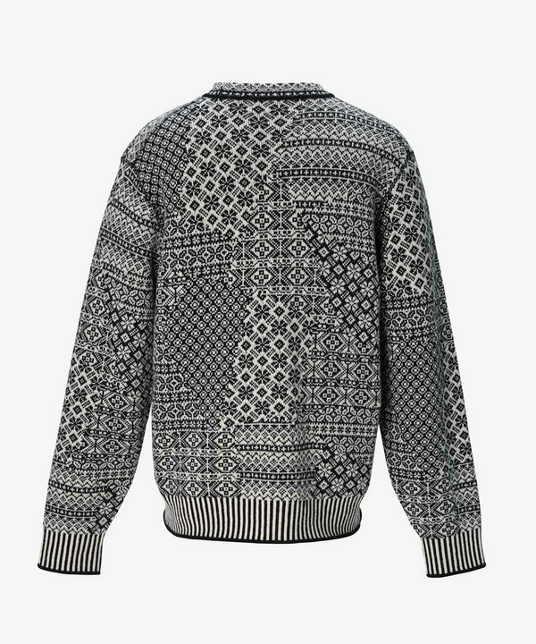 PATCHWORK NORDIC KNIT PULLOVER 詳細画像 RED 4