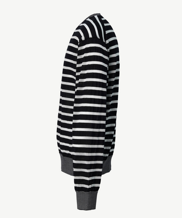 PHOTOCHROMIC BORDER CREW KNIT 詳細画像 BLACK 3