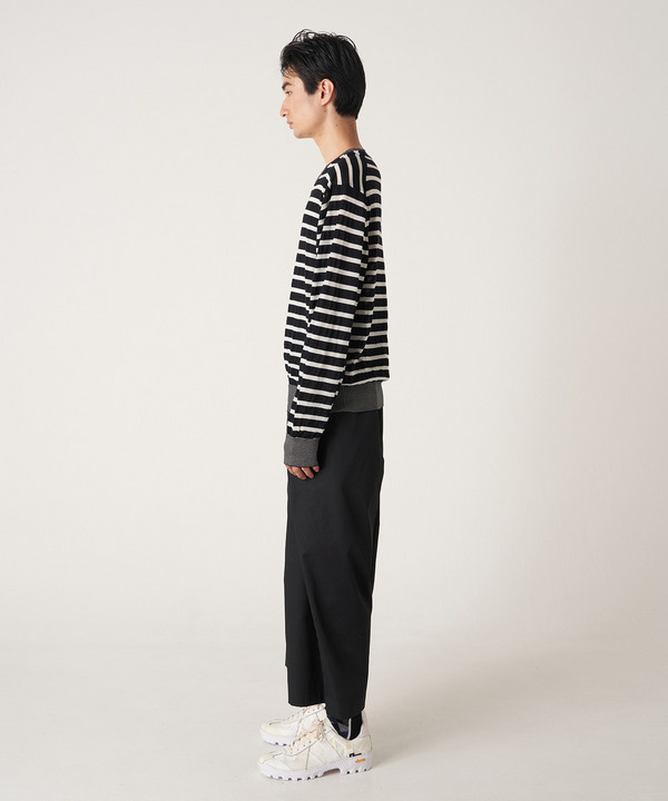 PHOTOCHROMIC BORDER CREW KNIT 詳細画像 BLACK 9