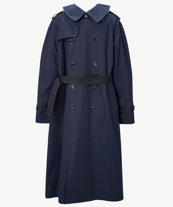 DOUBLE FRONT TRENCH COAT 詳細画像 BLACK 4