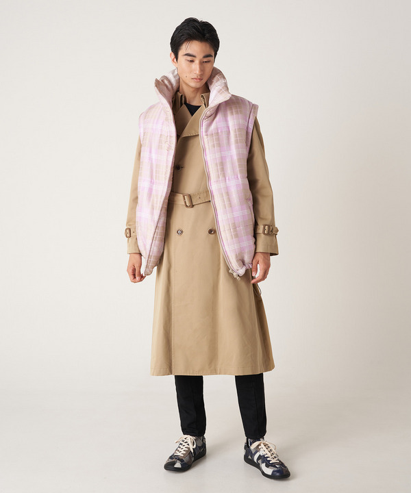 DOUBLE FRONT TRENCH COAT 詳細画像 BLACK 9