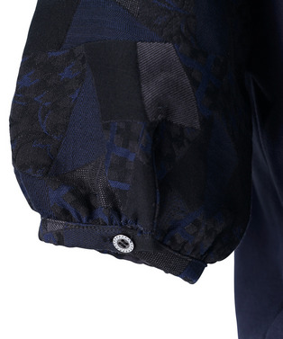 PATCHWORK JACQUARD CROPPED TOP 詳細画像