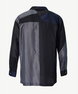 PANEL PATCHWORK CUPRO SHIRT 詳細画像