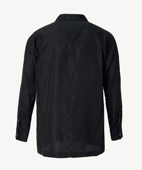 PANEL PATCHWORK CUPRO SHIRT 詳細画像 NAVY 5