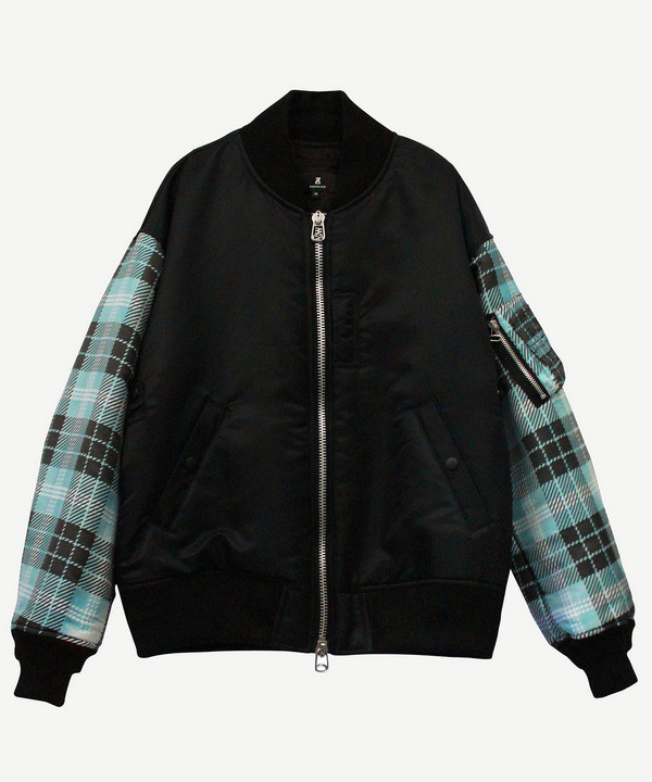 PHOTOCHROMIC CHECK SLEEVE MA-1 詳細画像 BLACK 1