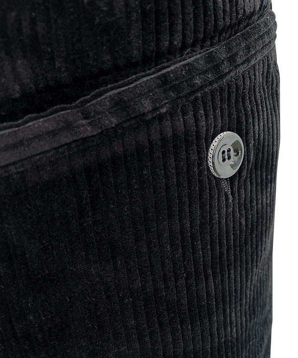 WRAP CORDUROY PANTS 詳細画像 BLACK 4