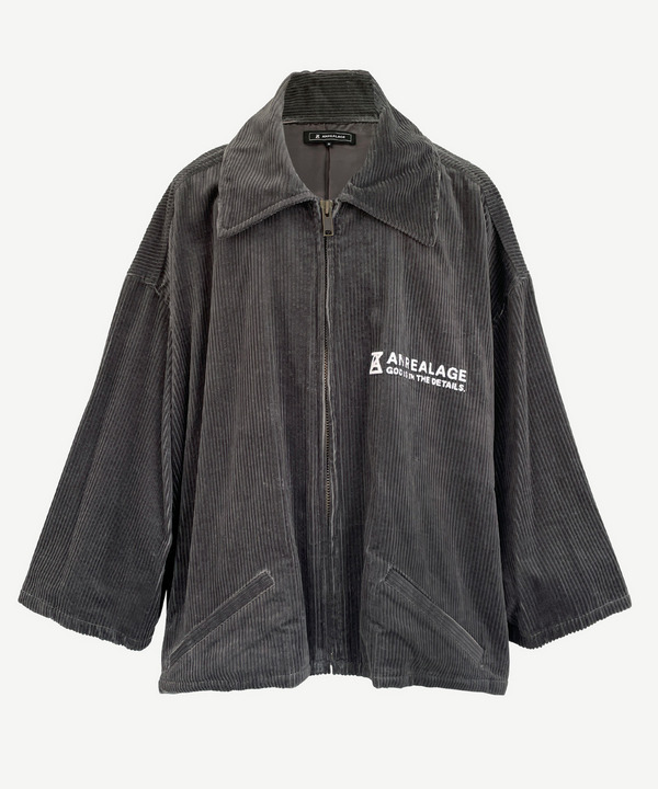 ZOOM CORDUROY COACH JACKET 詳細画像 GRAY 1