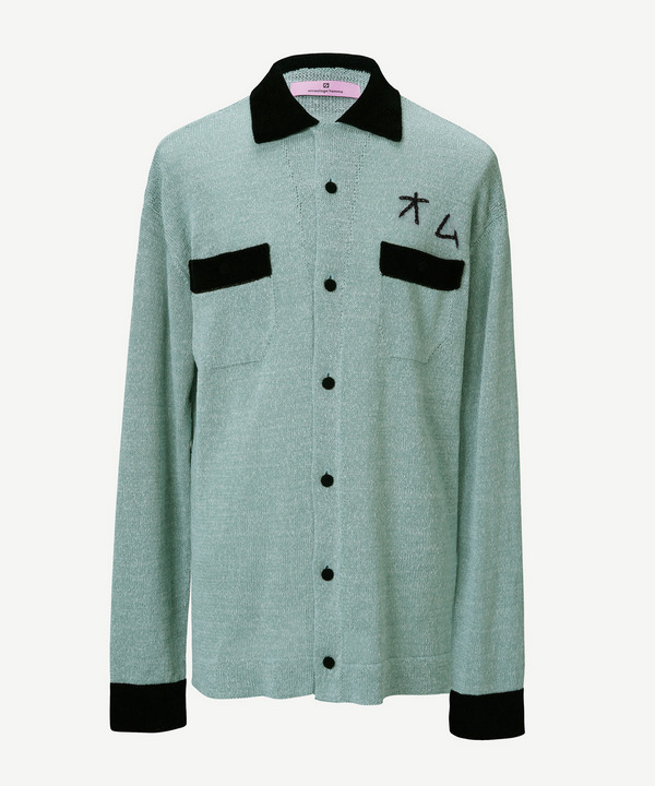 MADE IN HARAJUKU SHIRT KNIT 詳細画像 BLUE GRAY 1