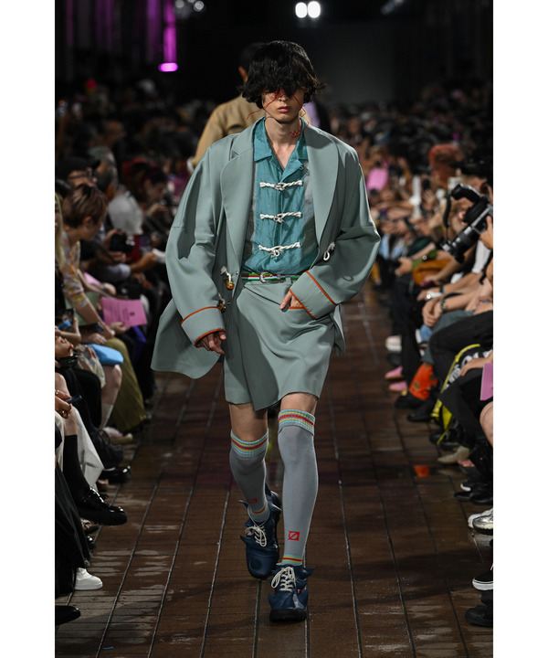 FLOWER TOGGLE ORGANDY SHIRTS 詳細画像 BLUE 9
