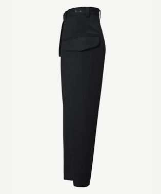 WRAP POLYESTER SLACKS 詳細画像