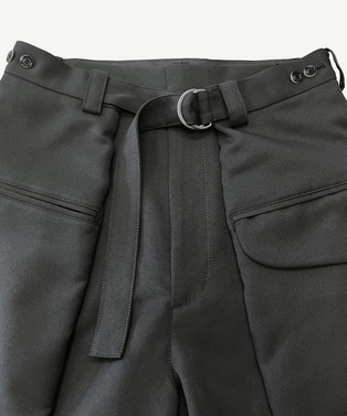 WRAP POLYESTER SLACKS 詳細画像