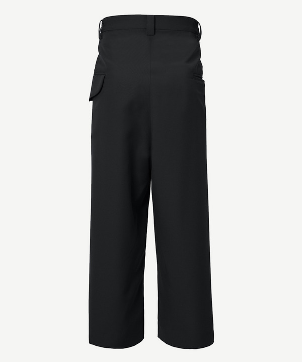 WRAP POLYESTER SLACKS 詳細画像 GRAY 4