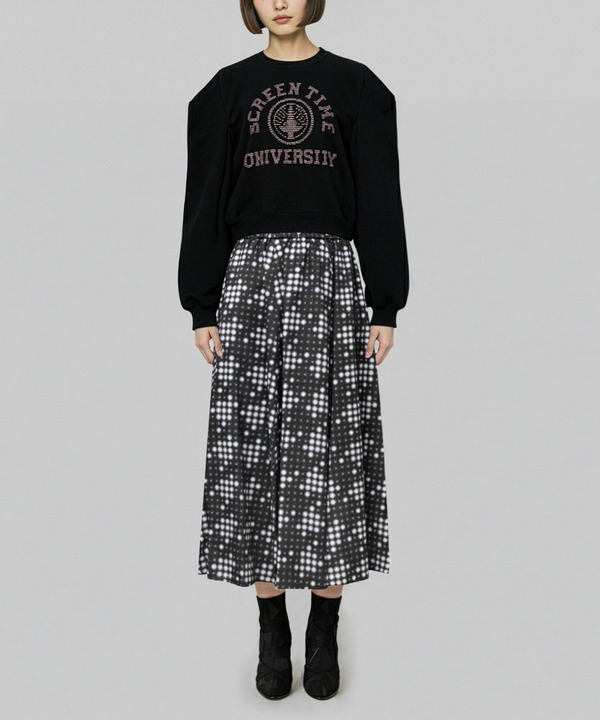 LED CHECK SKIRT 詳細画像 RED 8