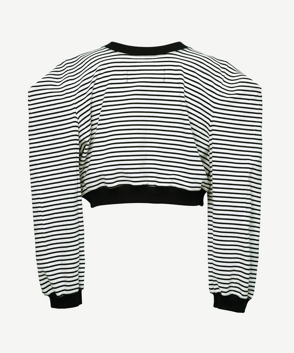 BOX LONG SLEEVE BORDER T-SHIRT 詳細画像 RED 4