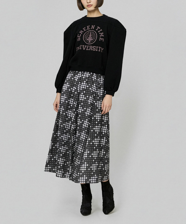 BOX CREW NECK SWEAT 詳細画像 BLACK 5