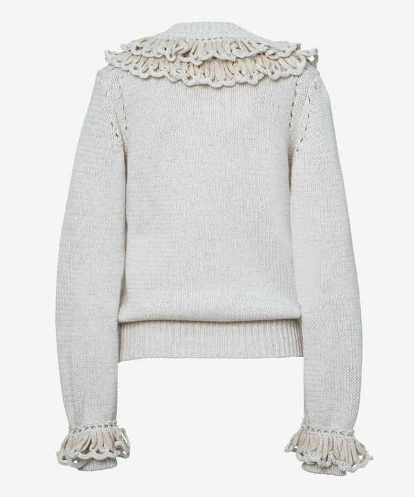 FRILL CARDIGAN 詳細画像 WHITE 3