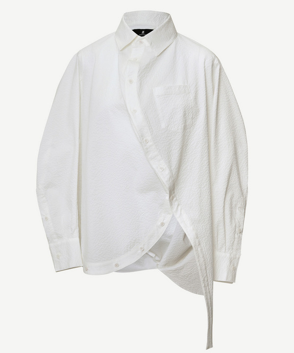 BALL SEERSUCKER SHIRT 詳細画像 WHITE×BLUE 2