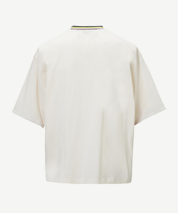 PHOTO GRAPHIC PINK BUTTON T-SHIRT 詳細画像 WHITE 3