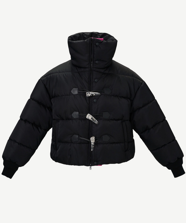 FLOWER TOGGLE SHORT PUFF JACKET 詳細画像 BLACK 1