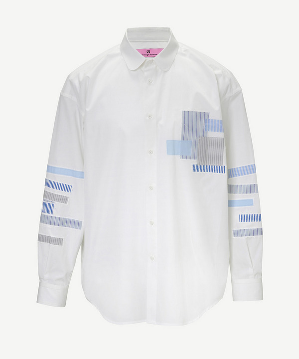 HOMME PATCHWORK SHIRT 詳細画像 WHITE 1