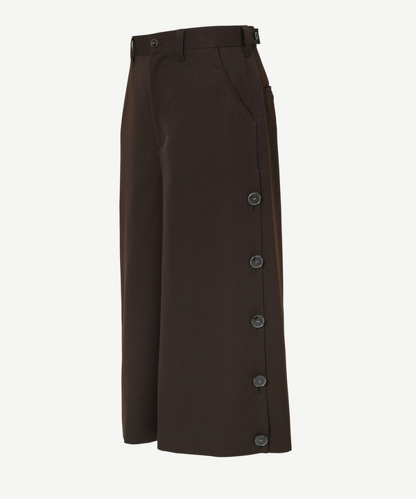 DROPPED BUTTON SHORTS 詳細画像 BROWN 1