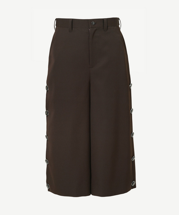 DROPPED BUTTON SHORTS 詳細画像 BROWN 2