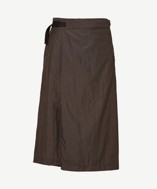 WRAP ASYMMETRY NYLON SHORTS