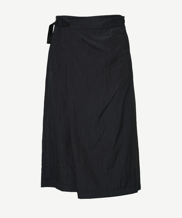 WRAP ASYMMETRY NYLON SHORTS 詳細画像 BLACK 1