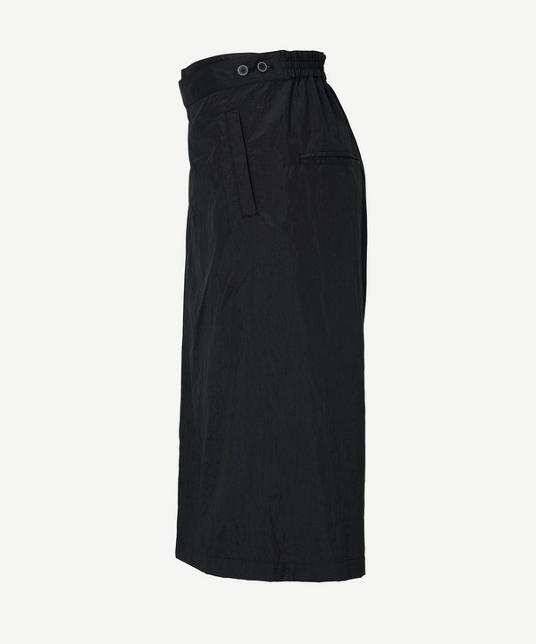 WRAP ASYMMETRY NYLON SHORTS 詳細画像 BLACK 2