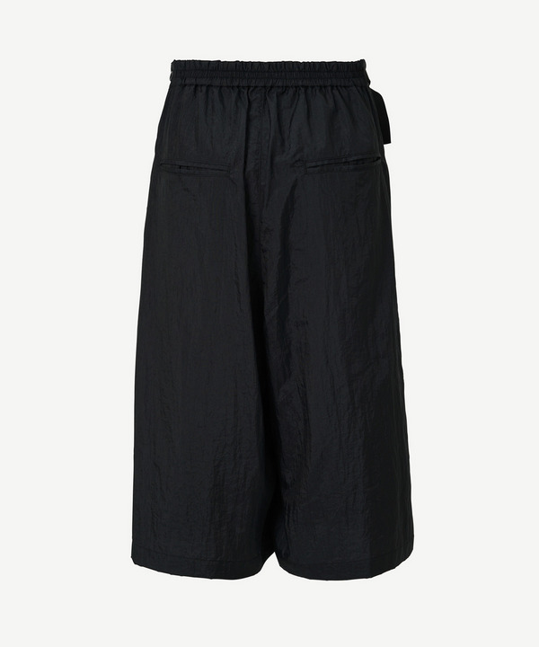WRAP ASYMMETRY NYLON SHORTS 詳細画像 BLACK 3