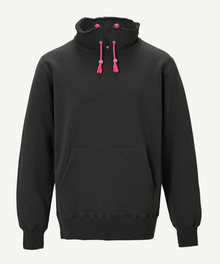CUT OFF HIGH NECK HOODIE
