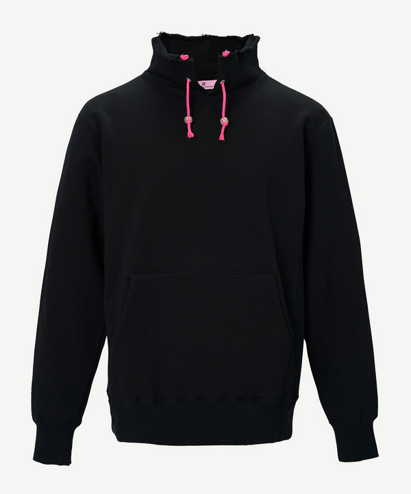 CUT OFF HIGH NECK HOODIE 詳細画像 GRAY 2