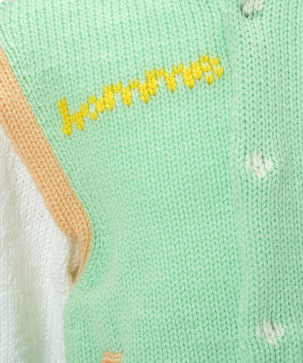 KNIT SOUVENIR JACKET 詳細画像 GREEN 4