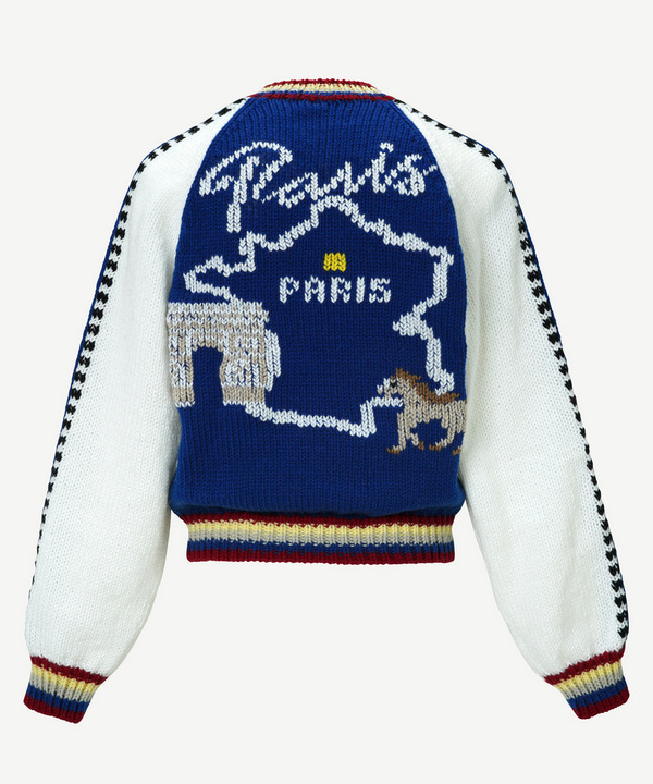 KNIT SOUVENIR PARIS JACKET 詳細画像 BLUE 3