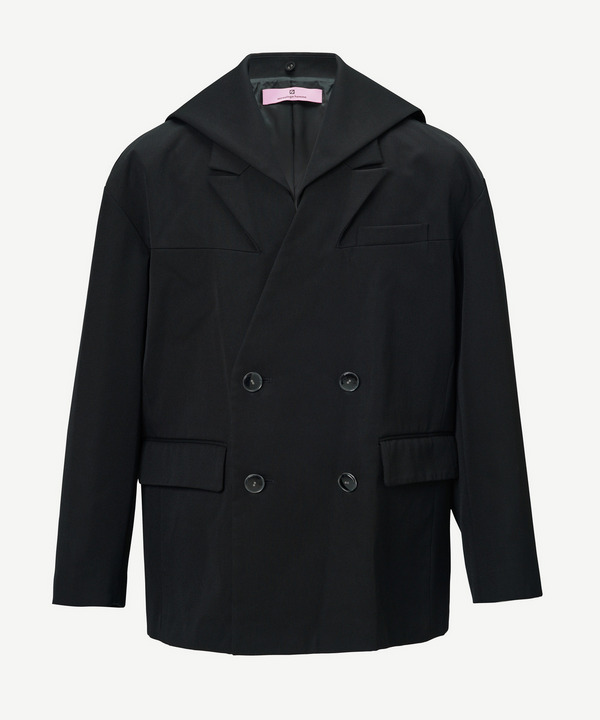 FADE LAPEL DOUBLE JACKET+DETACHED BONE SAILOR 詳細画像 BLACK 2