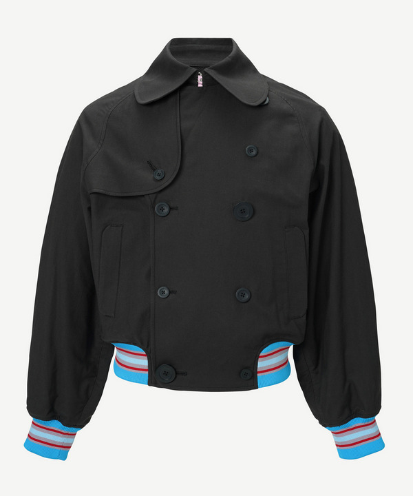 SHORT TRENCH SHIRT JACKET 詳細画像 BLACK 2