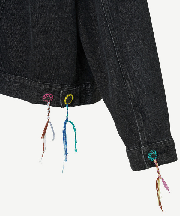 DENIM TRACKER JACKET 詳細画像 BLACK 5