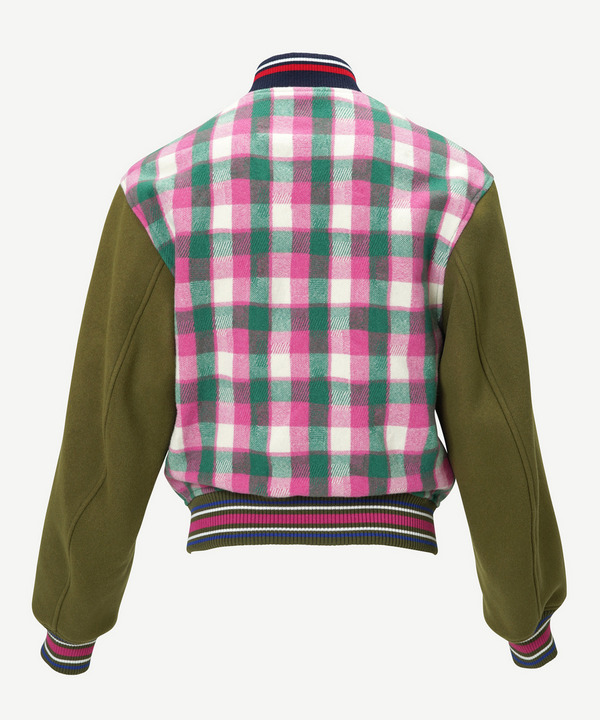 CHECK PANEL STADIUM JUMPER 詳細画像 PINK 3