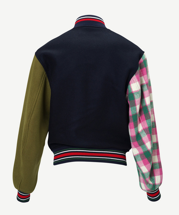 CHECK PANEL STADIUM JUMPER 詳細画像 NAVY 3