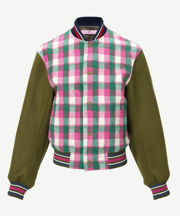 CHECK PANEL STADIUM JUMPER 詳細画像 NAVY 4