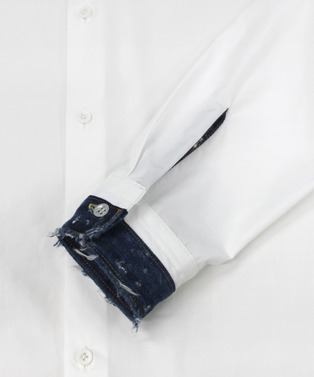 FLOWER TOGGLE PANEL CUFF SHIRTS 詳細画像