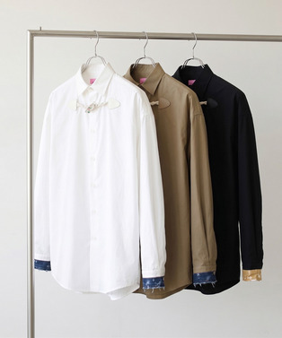 FLOWER TOGGLE PANEL CUFF SHIRTS 詳細画像