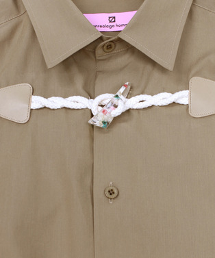 FLOWER TOGGLE PANEL CUFF SHIRTS 詳細画像