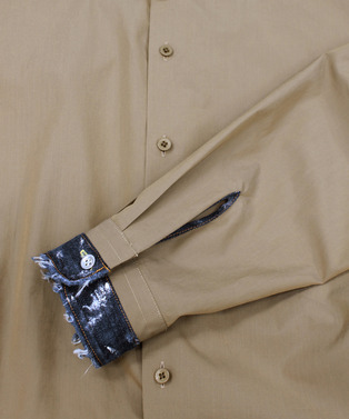 FLOWER TOGGLE PANEL CUFF SHIRTS 詳細画像