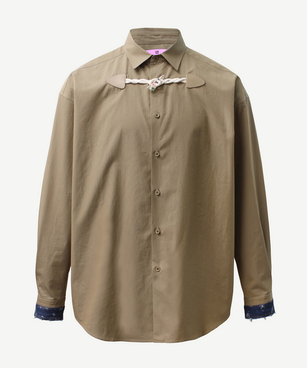FLOWER TOGGLE PANEL CUFF SHIRTS 詳細画像 BLACK 9